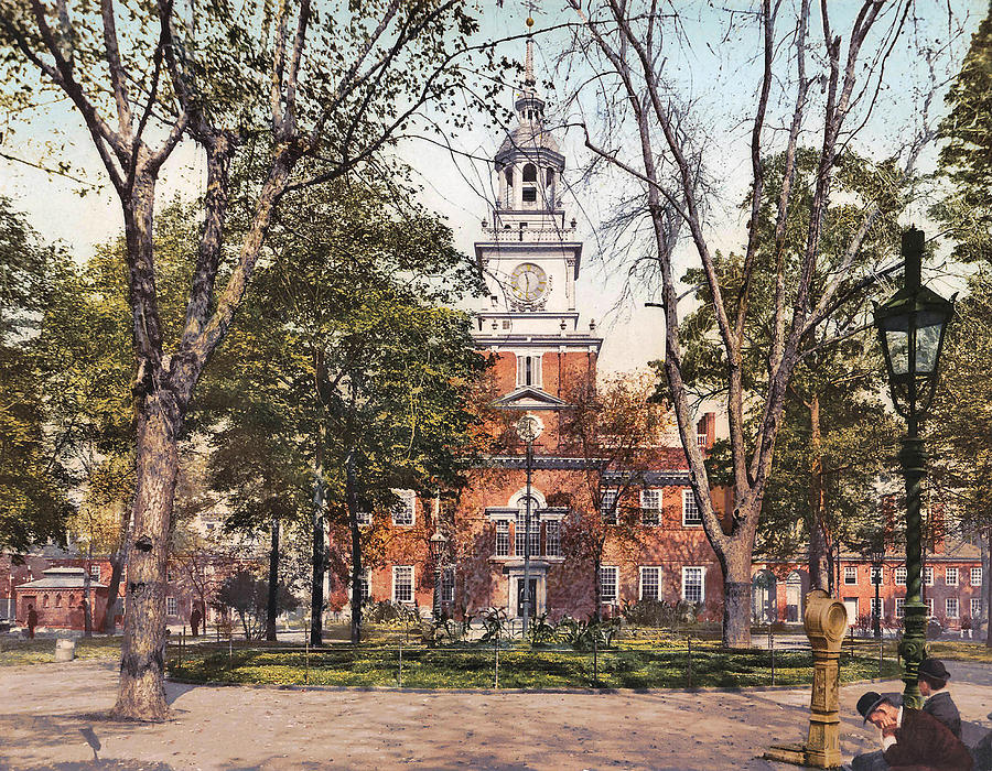 Independence Hall 1900 Digital Art by Unknown