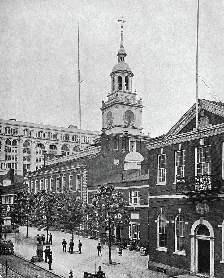 Independence Hall, C1890 Photograph by Granger