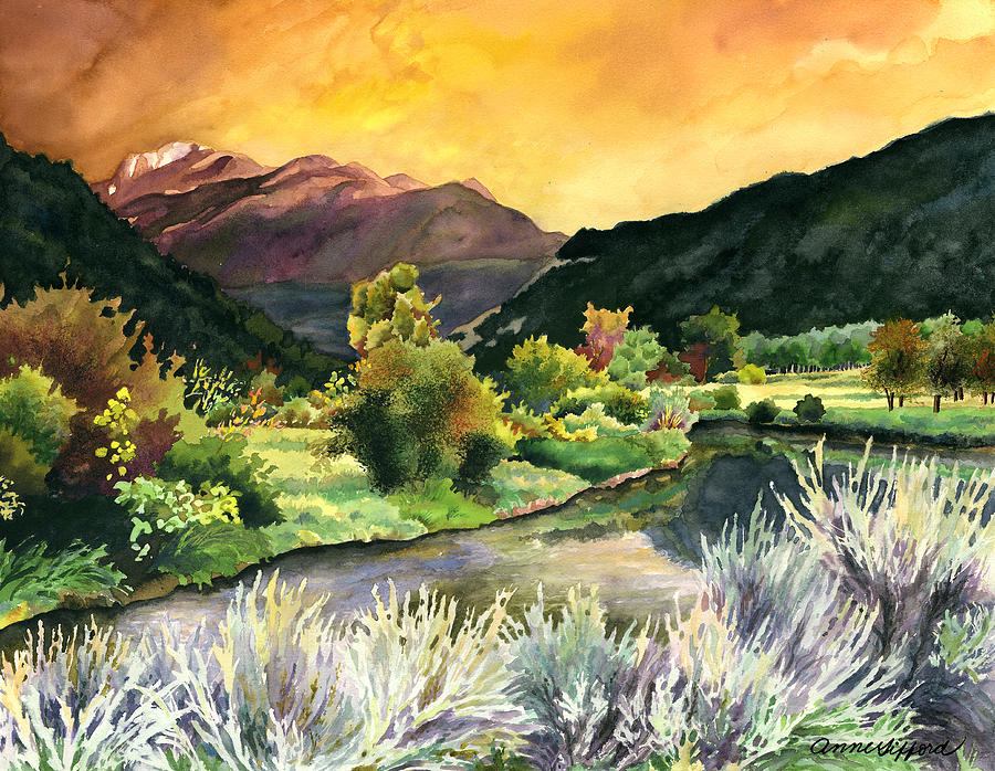 Independence Pass Painting - Independence Pass by Anne Gifford