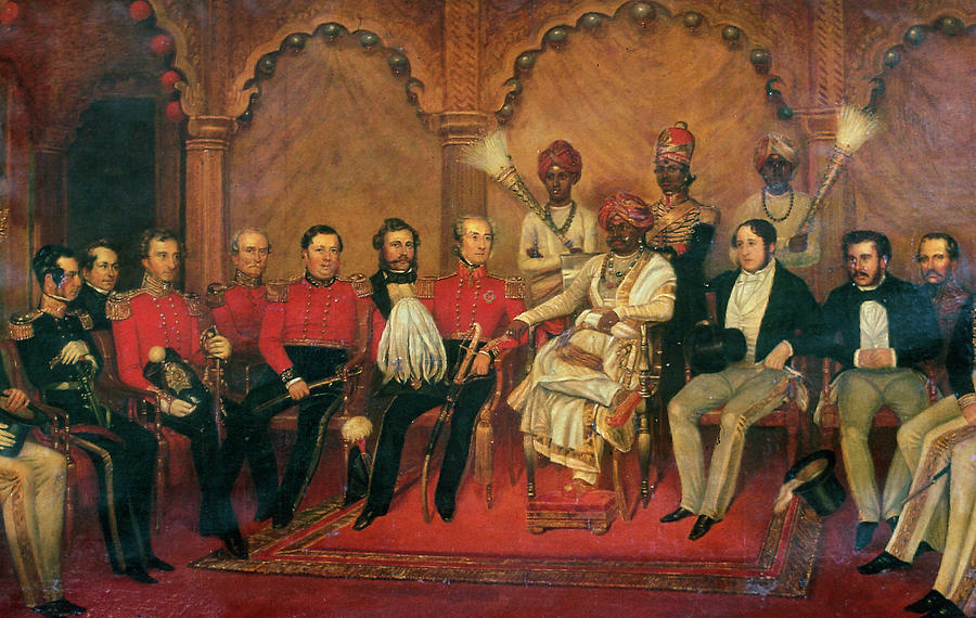 India Durbar, 19th Century Painting by Granger
