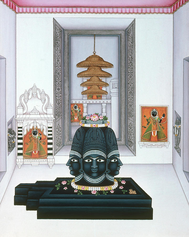 India Eklingji Temple Painting by Granger