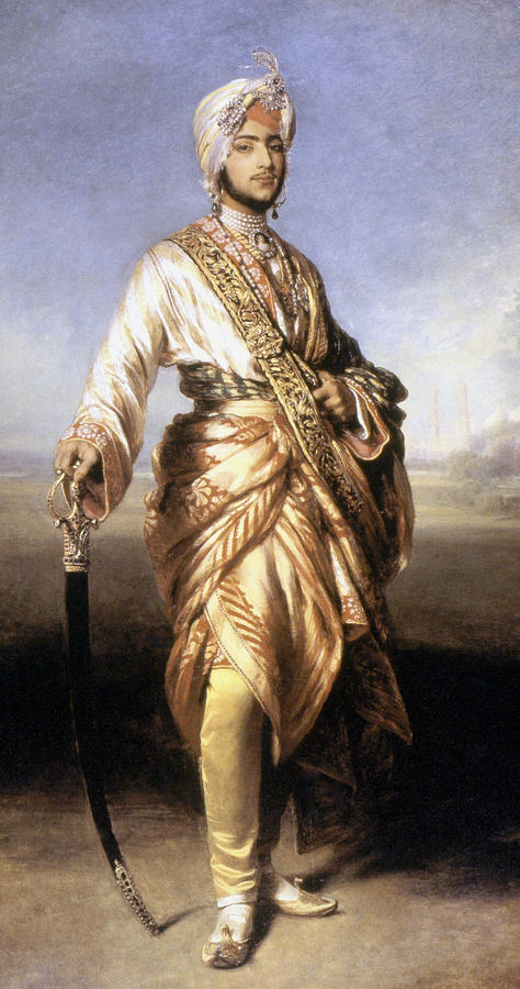 Portrait Painting - India Maharaja, 1854 by Granger