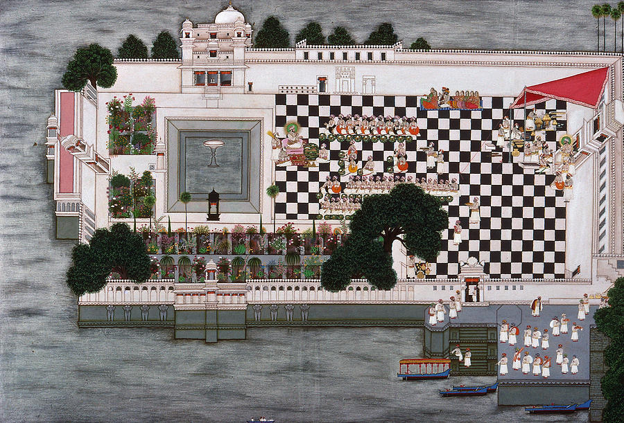 India Udaipur Banquet Painting by Granger