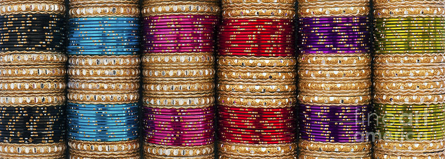 Indian Bangles Panoramic Photograph by Tim Gainey