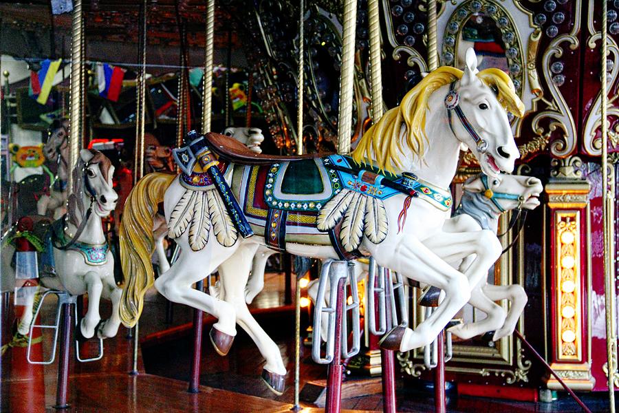 Indian Carousel Horse Photograph by Alice Gipson