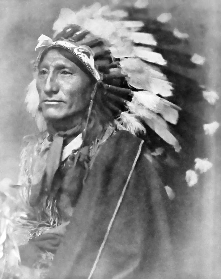 Indian Chief - 1902 Photograph by Daniel Hagerman