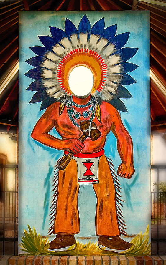 Indian Chief Cutout Photograph by Gary Warnimont