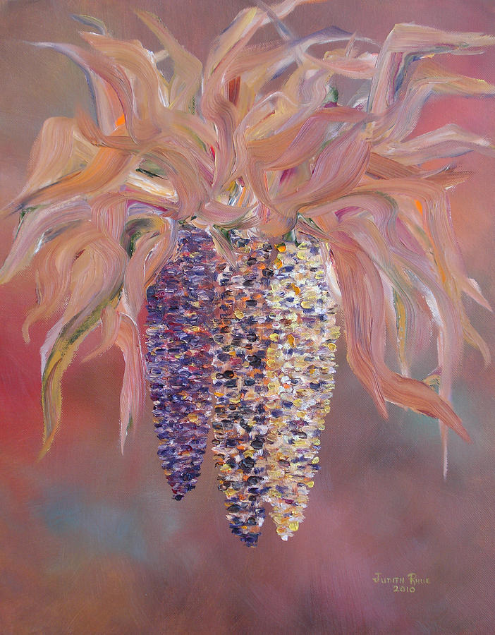 Indian Corn Painting by Judith Rhue