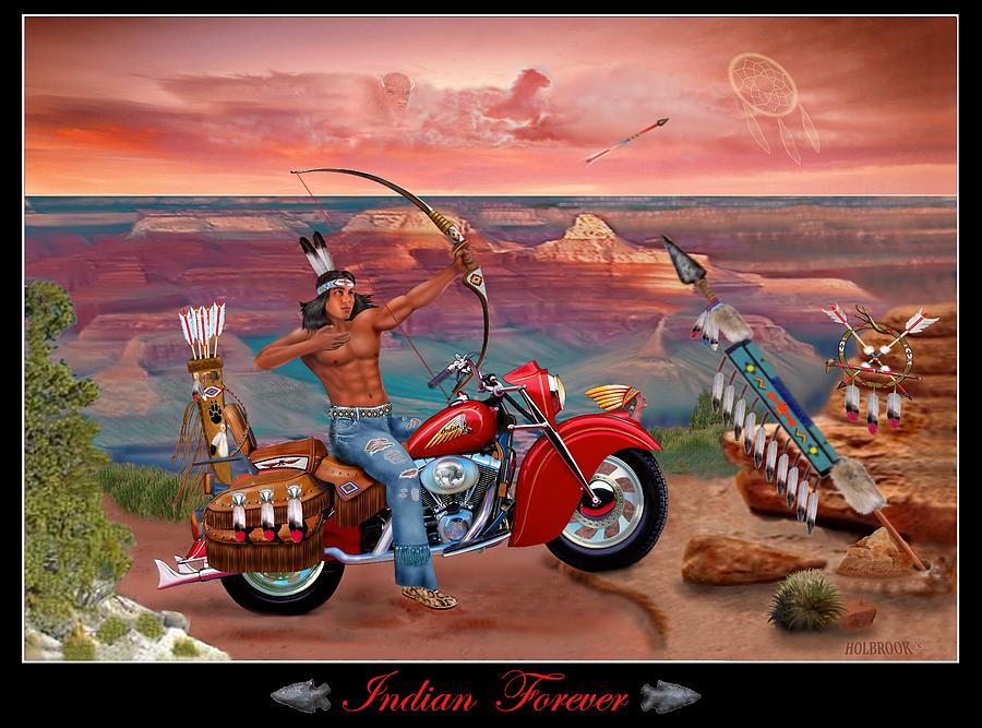 Indian Forever Digital Art by Glenn Holbrook