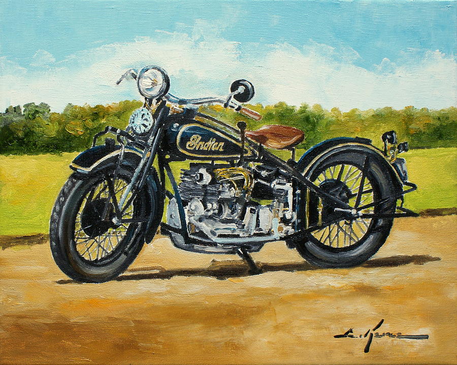 Indian Four 1933 Painting by Luke Karcz