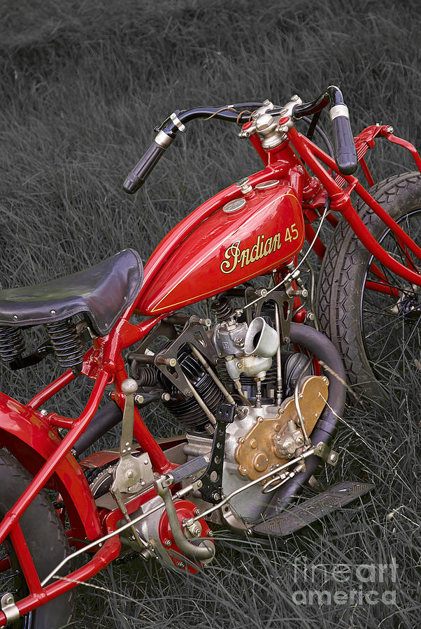 Indian Hillclimber ohv Photograph by Frank Kletschkus