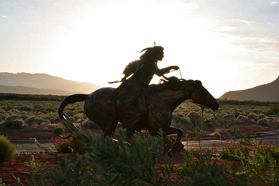 Indian in Pursuit Photograph by Patricia Haynes