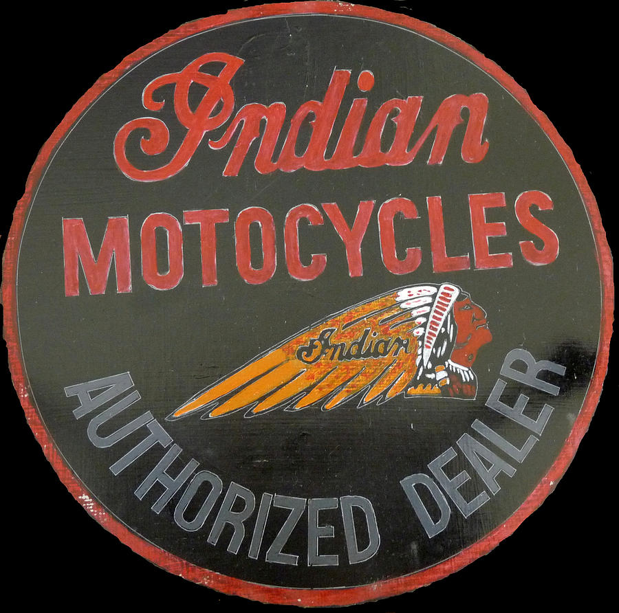 Indian Motocycle Dealer Painting by Richard Le Page