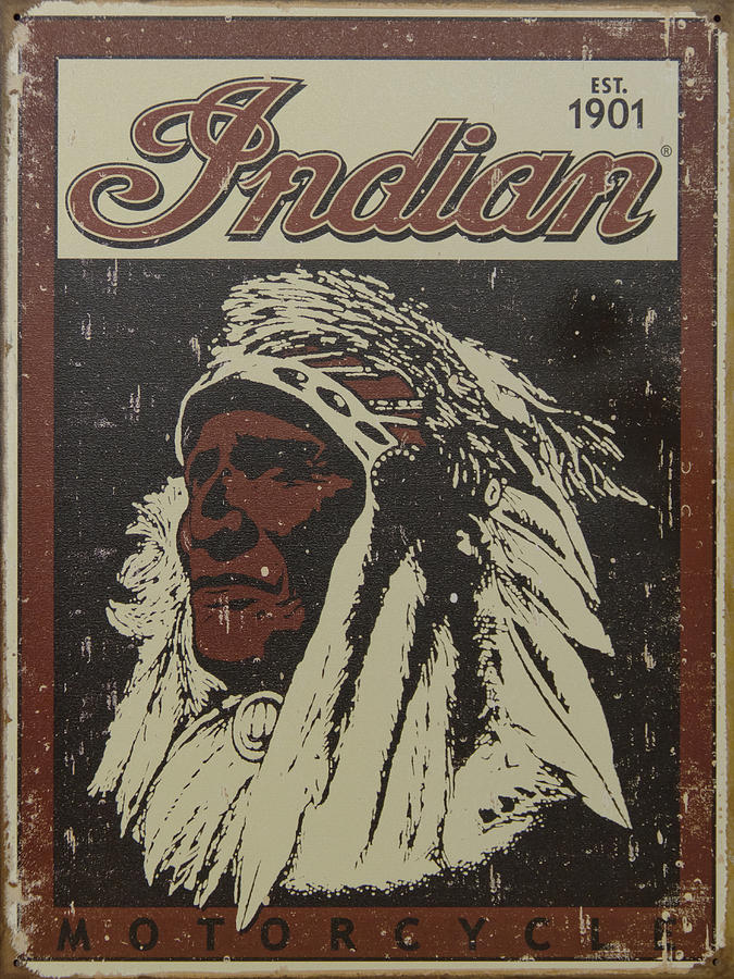 Indian Motorcycle Poster Photograph by Wes and Dotty Weber