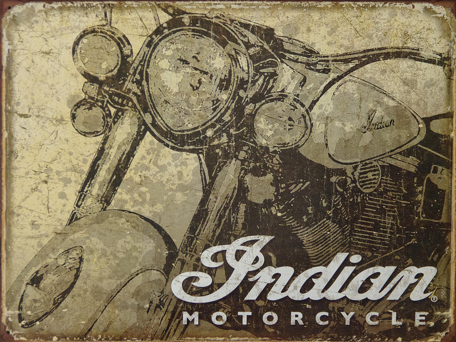 Indian Motorcycle Poster #1 Photograph by Wes and Dotty Weber