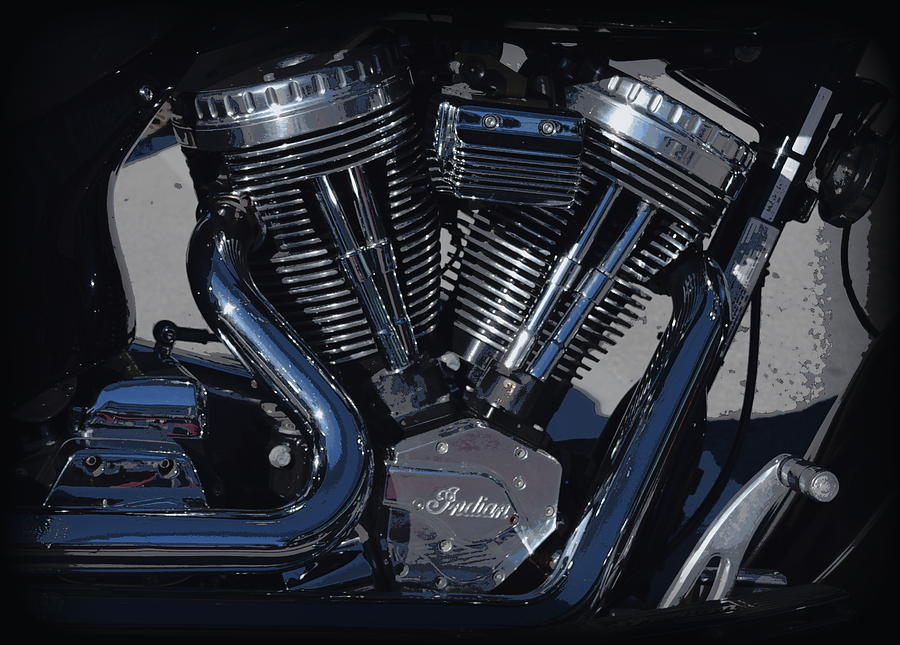 Indian Motorcycle Up Close Photograph by Sheri McLeroy