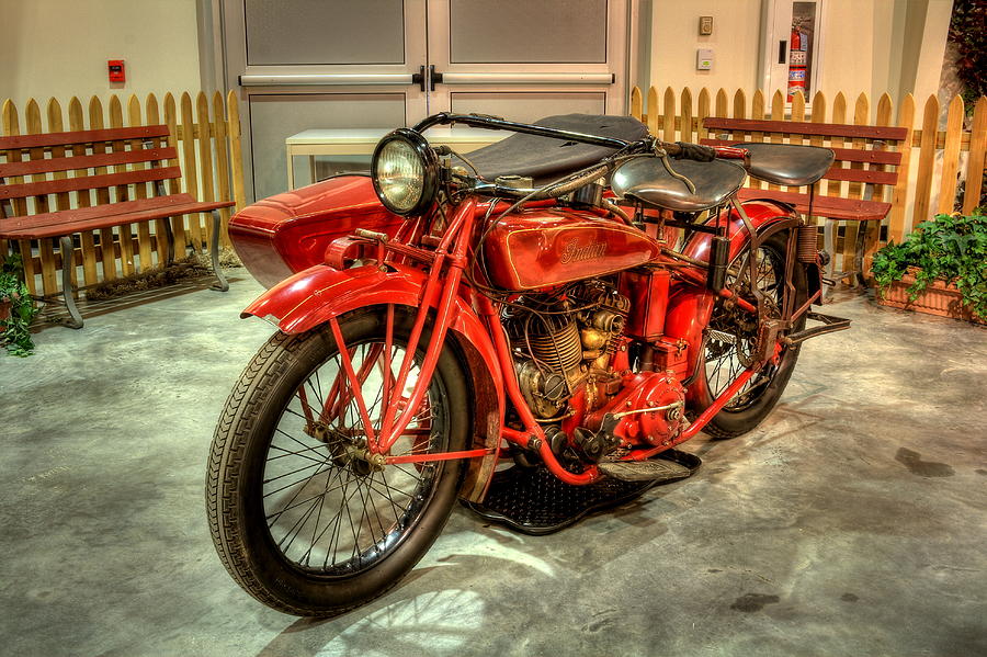Indian Motorcycle with Sidecar Photograph by David Dufresne