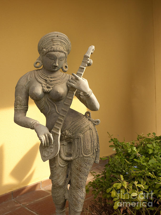 Indian Musician Statue Photograph by Brenda Kean
