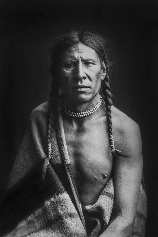 Edward Sheriff Curtis Photograph - Indian of North America circa 1900 by Aged Pixel