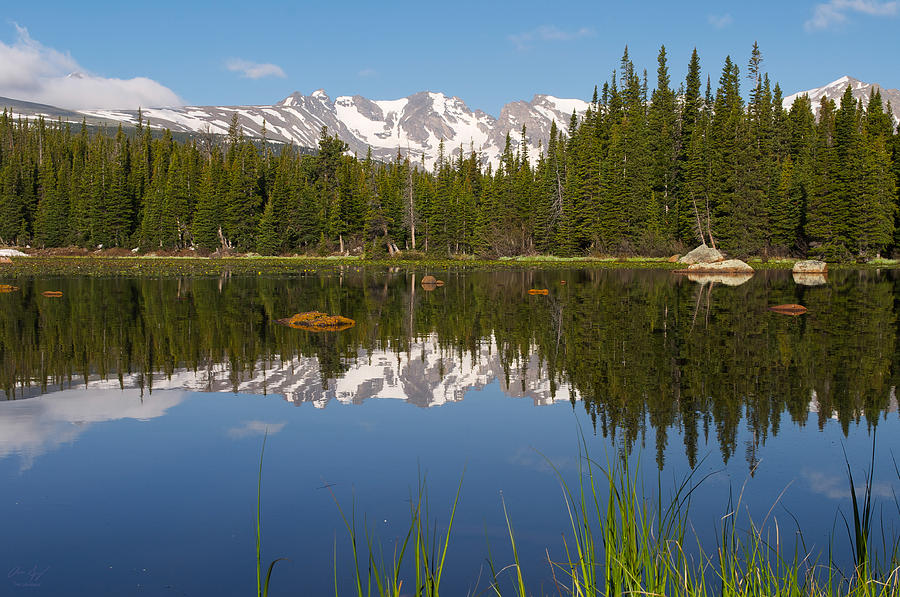 Indian Peaks Reflection Photograph by Aaron Spong