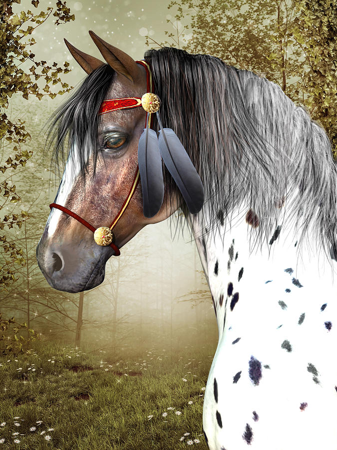 The Indian Pony Digital Art by Jayne Wilson