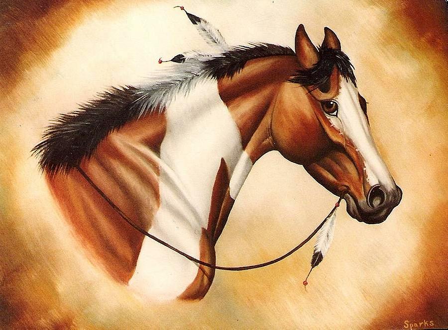 Indian Pony Painting By Kay Sparks Fine Art America   Indian Pony Kay Sparks 