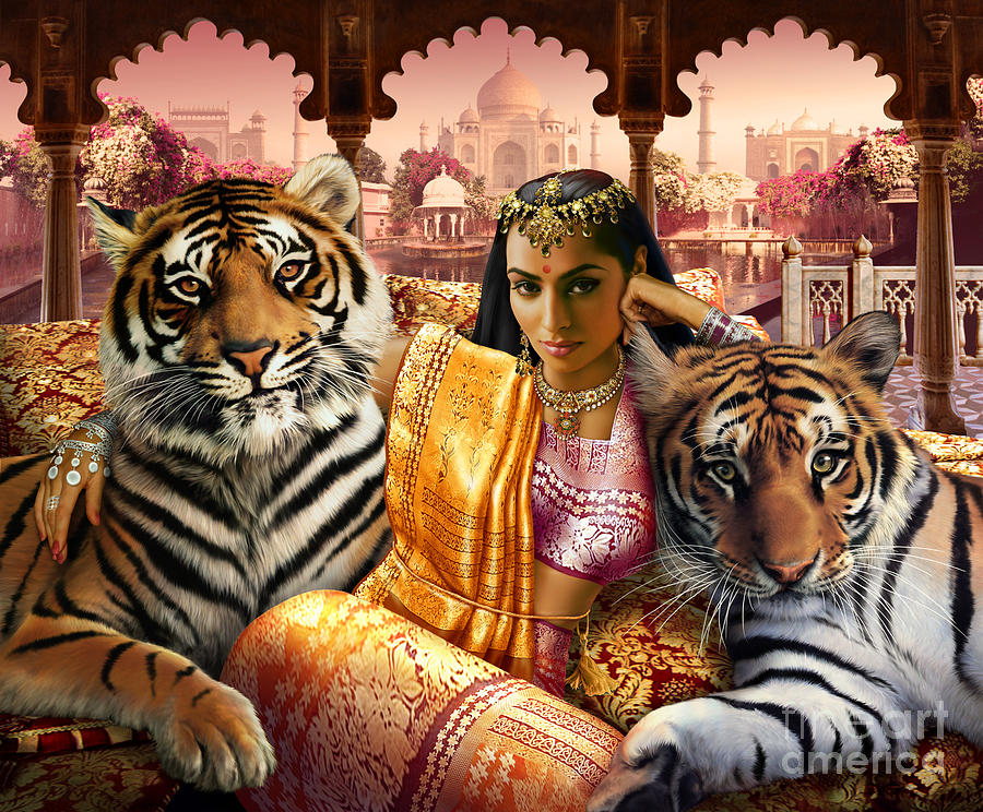 Tiger Photograph - Indian Princess by MGL Meiklejohn Graphics Licensing