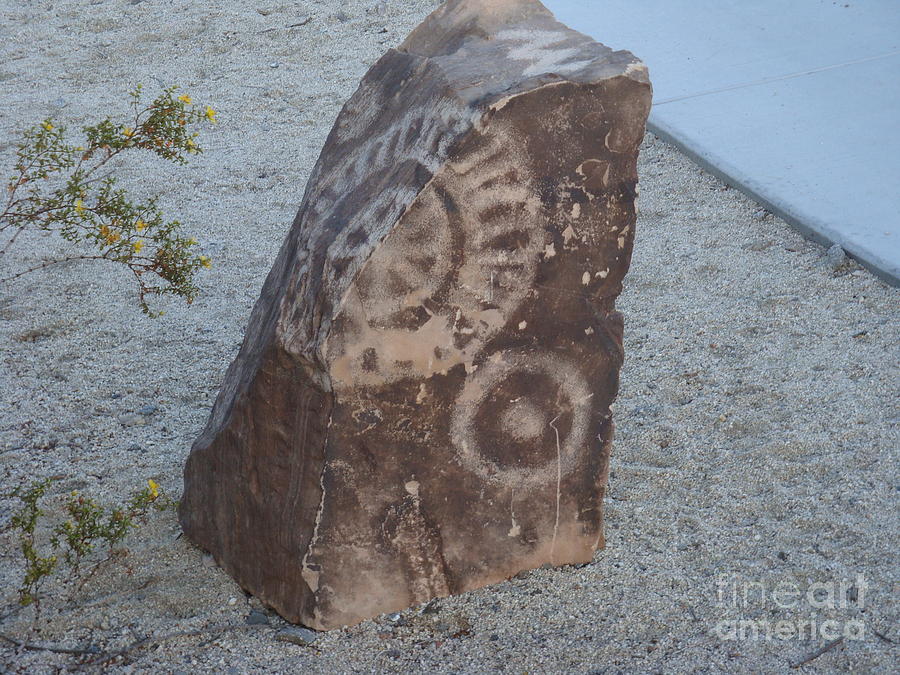 Stone Photograph - Indian Relic Path Marker by Jay Milo