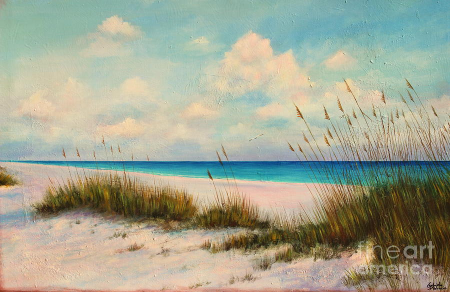Florida Seascapes Painting - Indian Rock Beach Florida by Gabriela Valencia