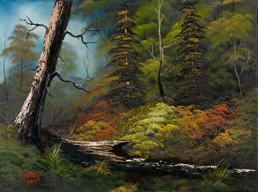 Secluded Forest Painting by Chris Steele