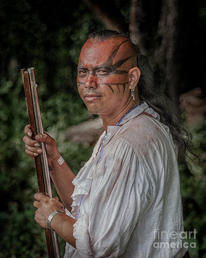 Indian Warrior Bushy Run Battle 1763 Digital Art by Randy Steele