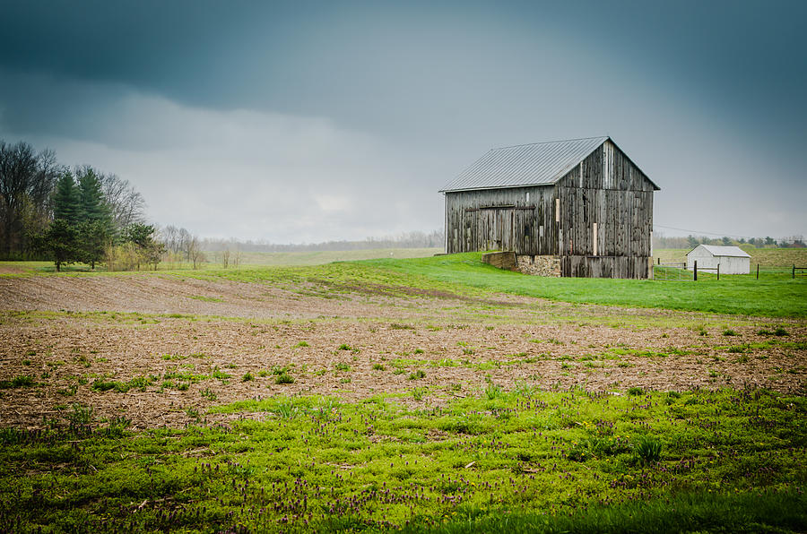 Indiana Barn in the Rain Photograph by Anthony Doudt
