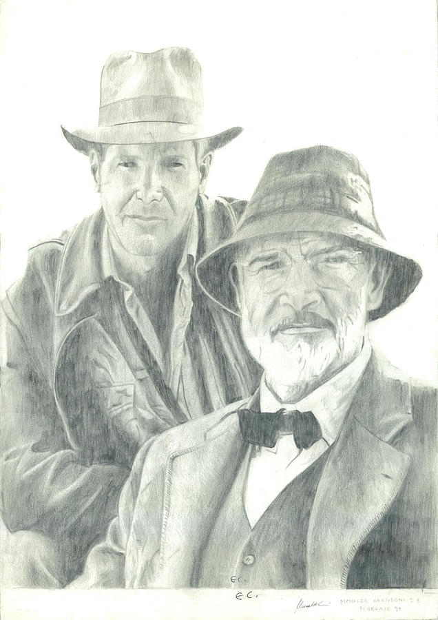 Indiana Jones Drawing by Moonwald - Pixels