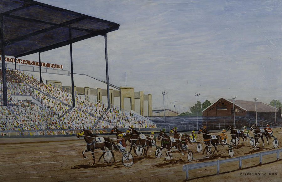 Indianapolis Painting - Indiana State Fair by Clifford Cox