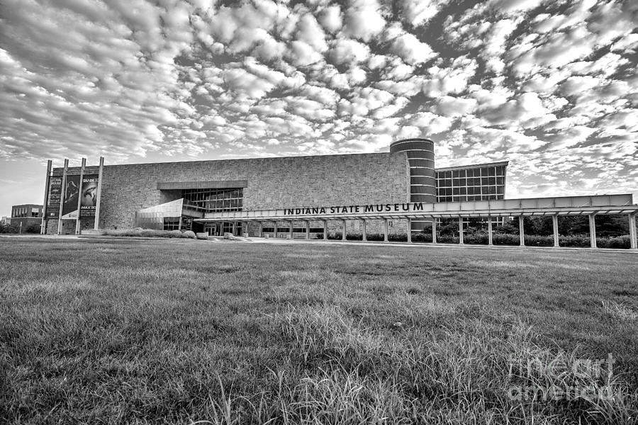 Indiana State Museum Black and White Alpha Photograph by David Haskett II