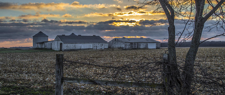 Farm Photograph - Indiana Sunrise by John McGraw