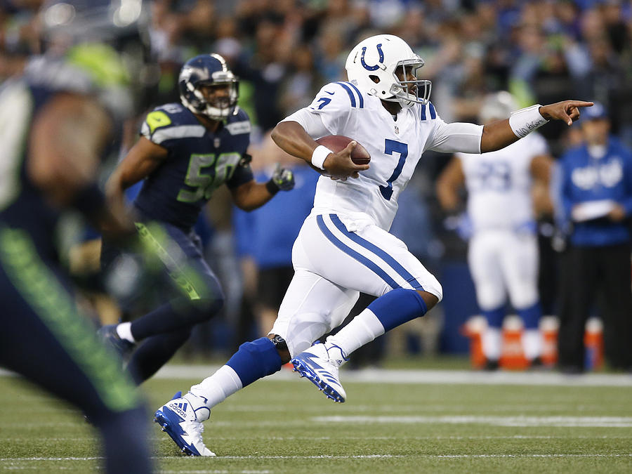 Indianapolis Colts v Seattle Seahawks Photograph by Otto Greule Jr