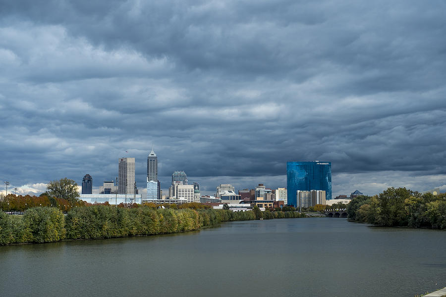 Indianapolis Indiana Skyline FJ Storm Photograph by David Haskett II