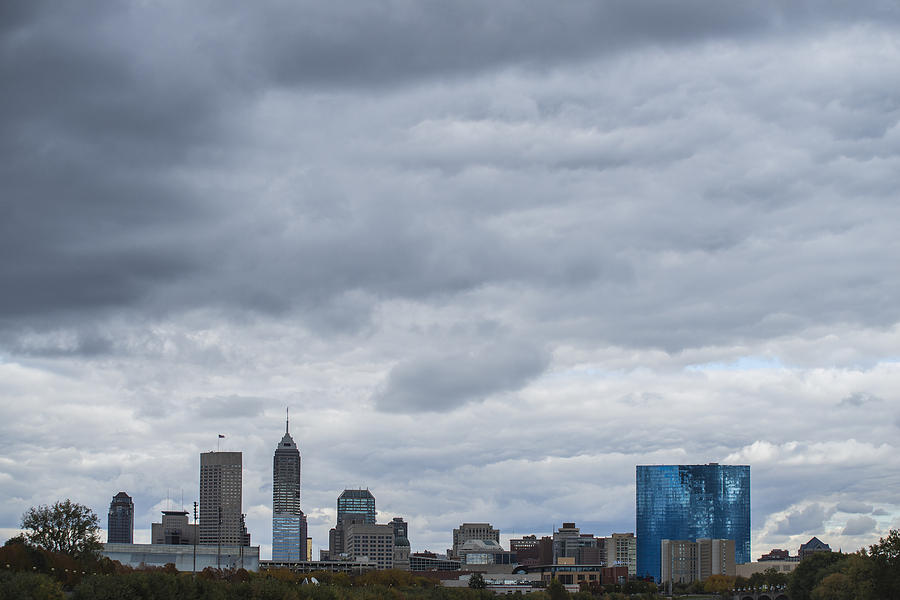 Indianapolis Indiana Skyline License  1 Photograph by David Haskett II