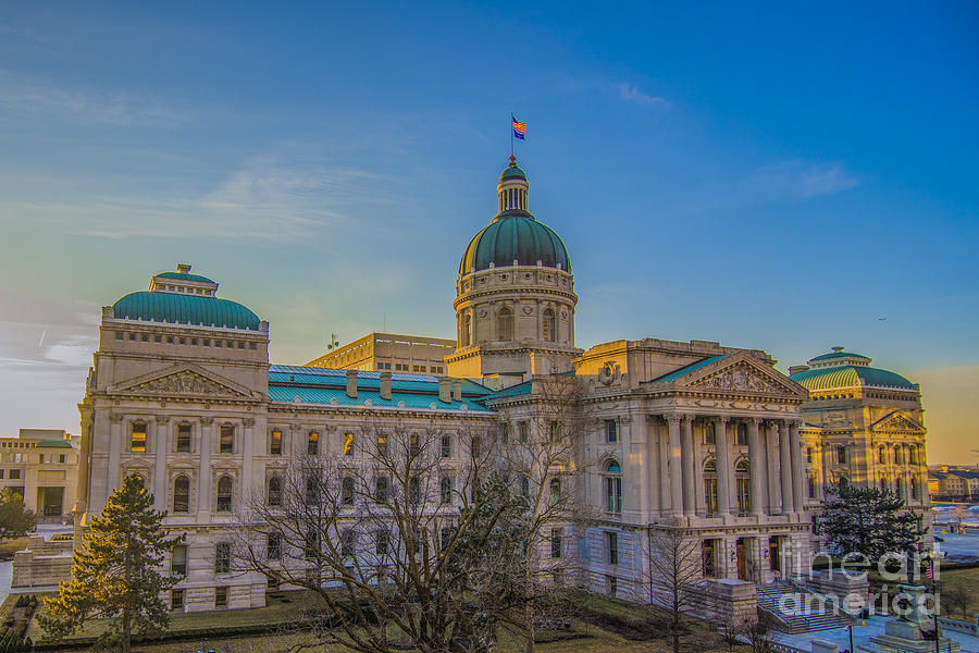 Indianapolis Indiana State House Photograph by David Haskett II