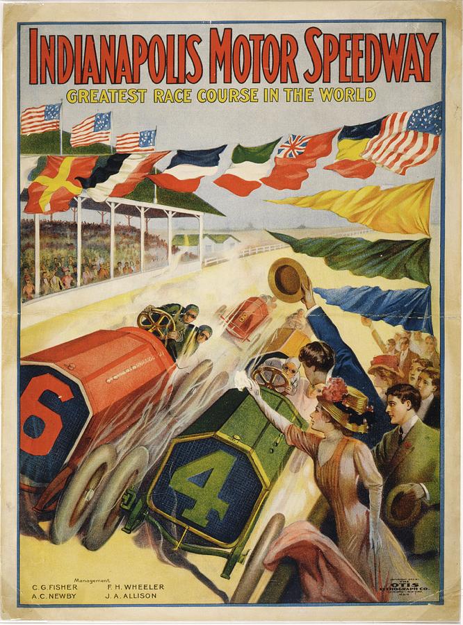 Indianapolis Photograph - Indianapolis Motor Speedway Poster by Library Of Congress/science Photo Library