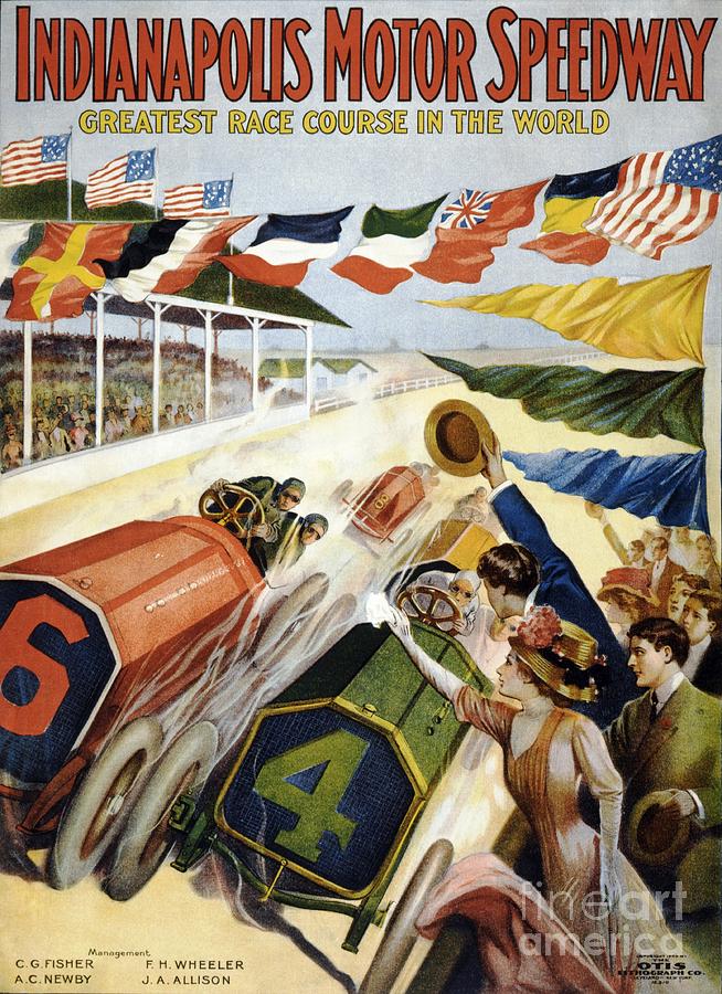 Indianapolis Motor Speedway Painting by Thea Recuerdo