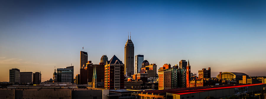 Indianapolis Skyline - South Photograph by Ron Pate