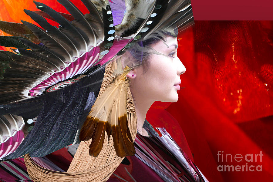 Indien feathers Digital Art by Angelika Drake