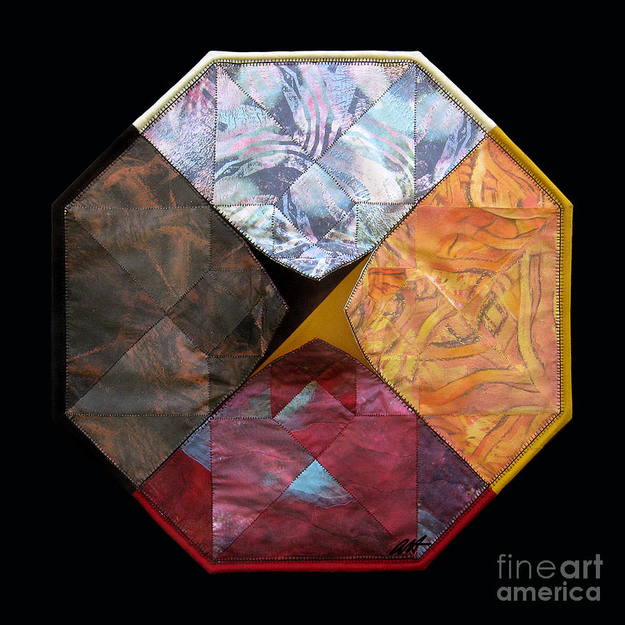 Fourth Dimension Mixed Media - Tesseract Medicine Wheel  by Alyssa Hinton