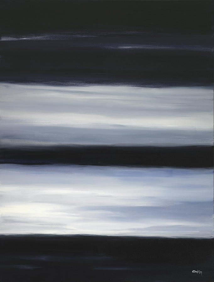 Indigo Blur I Painting by Tamara Nelson