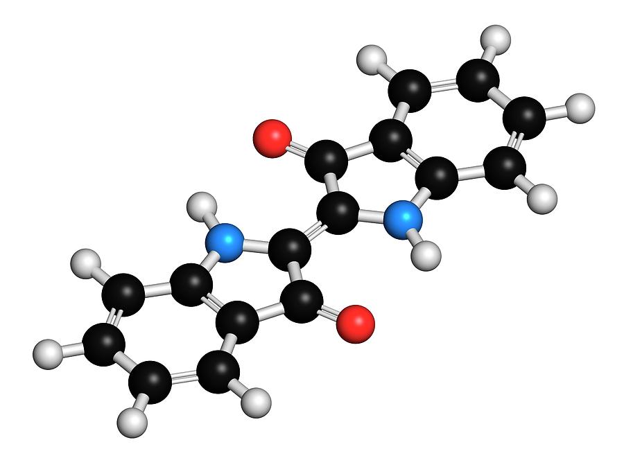 Indigotin Indigo Dye Molecule Photograph by Molekuul