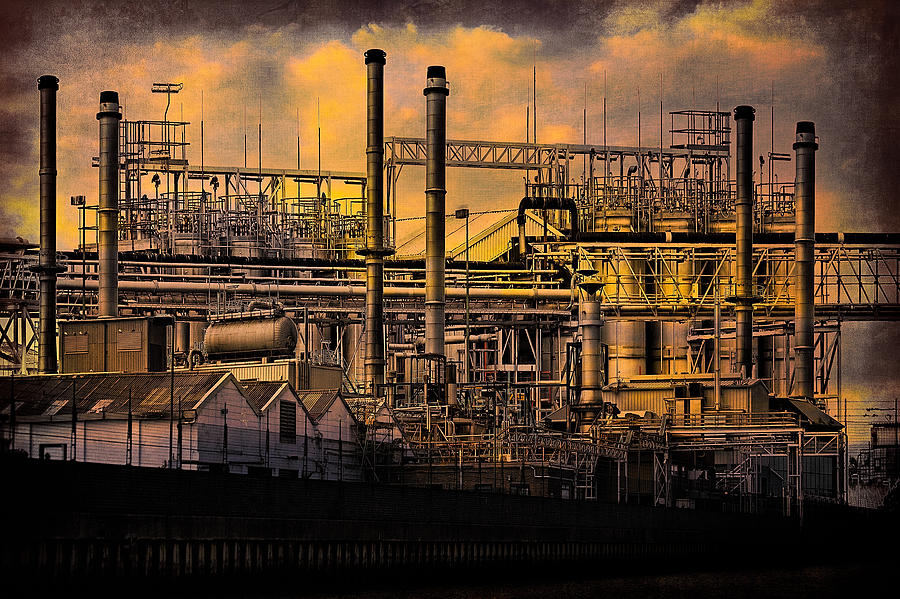 Industrial Sunset Photograph by Chris Lord
