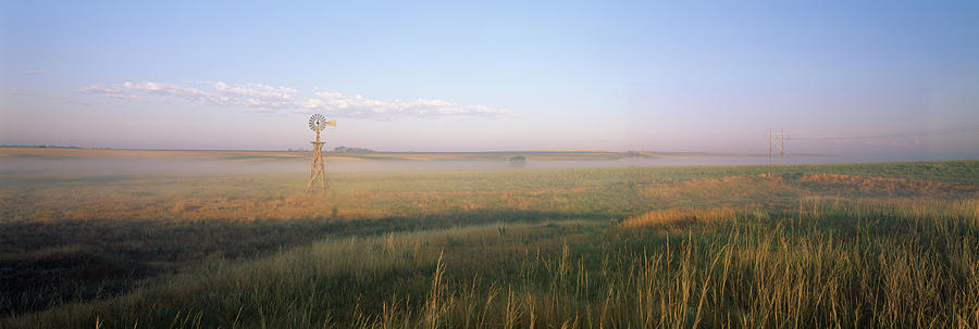 Industrial Windmill, Nebraska Photograph by Panoramic Images