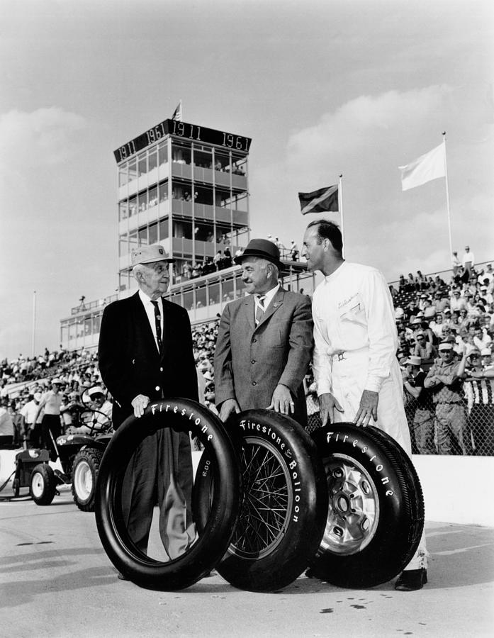 Indy 500 Firestone Tires Photograph by Underwood Archives